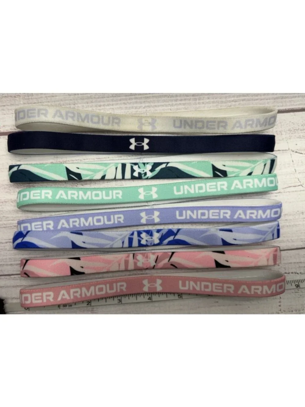 UNDER ARMOUR Headband 8-Pack - Adult Logo Bands - EUC